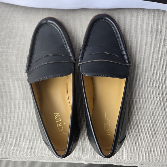 [NEW] J. Crew Classic Black Leather Loafers Size 6 - Picture 6 of 15